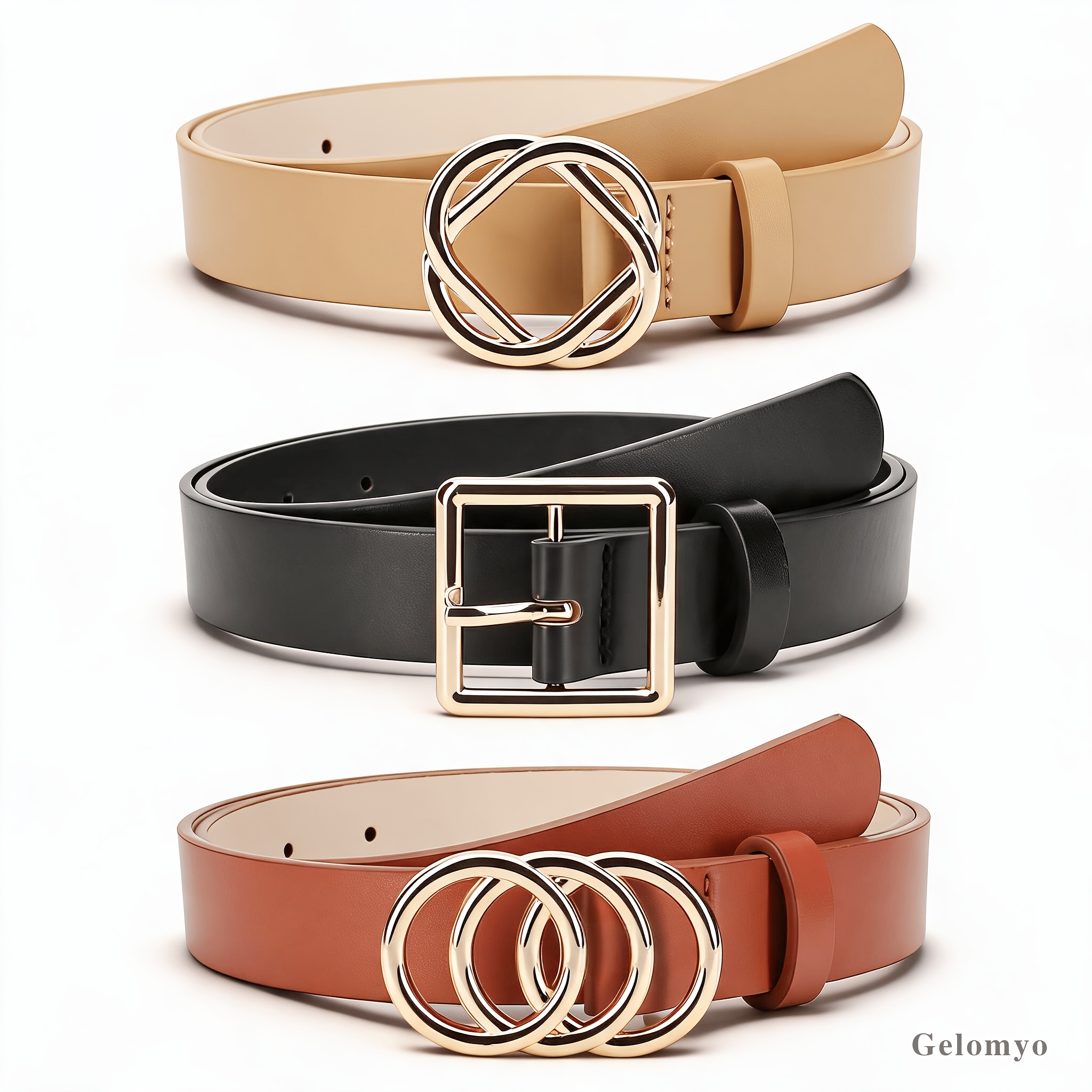 TEMU 3pcs Women's Belts, Decorative Belts, Office , Handmade Light Easy, Versatile Clothing Suitable For T-shirt/jeans/formal Wear/casual
