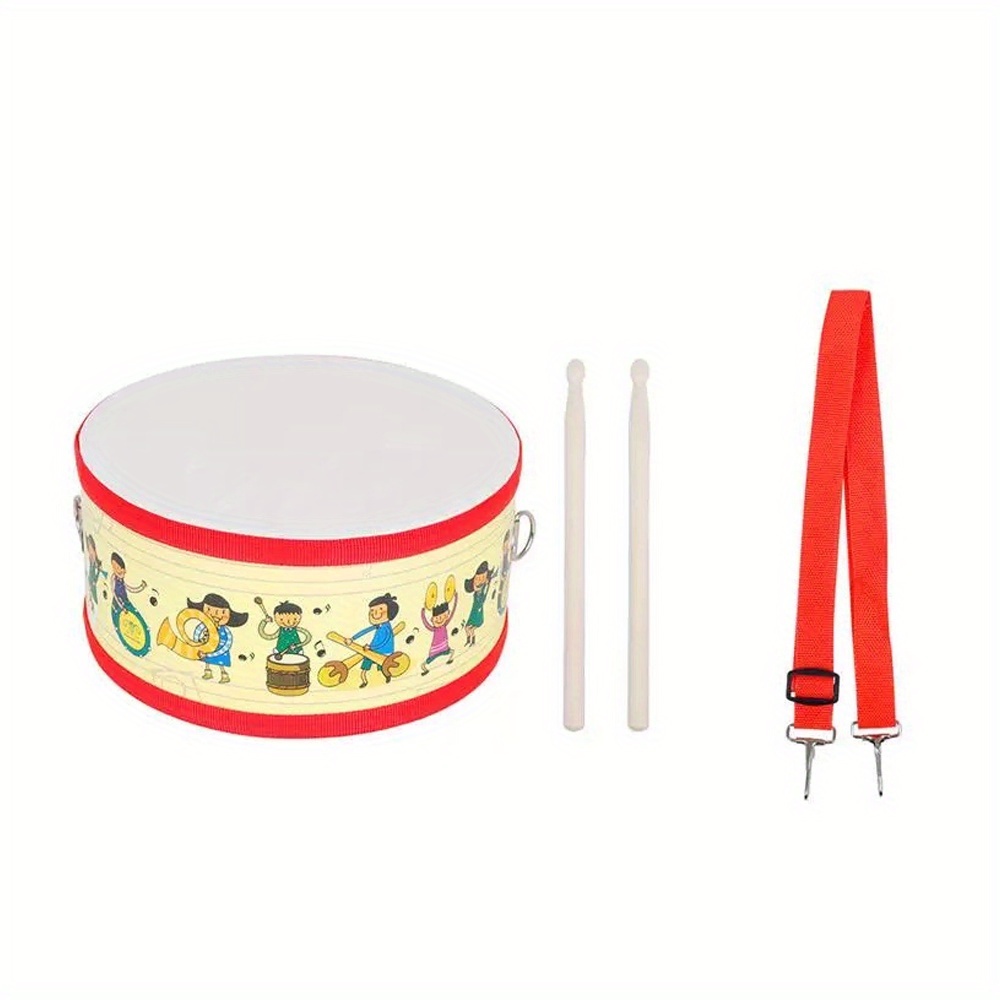 TEMU Elf Musical Instruments Double-sided Sheepskin Snare Drum Small Snare Drum