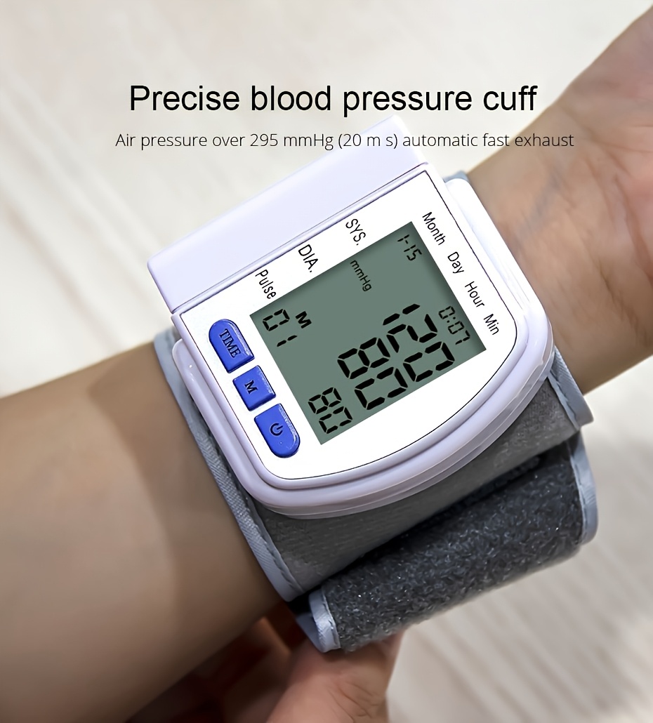   kun automatic digital wrist   with large lcd display and adjustable cuff suitable for adult use battery operated 36v or below no   Product details 2