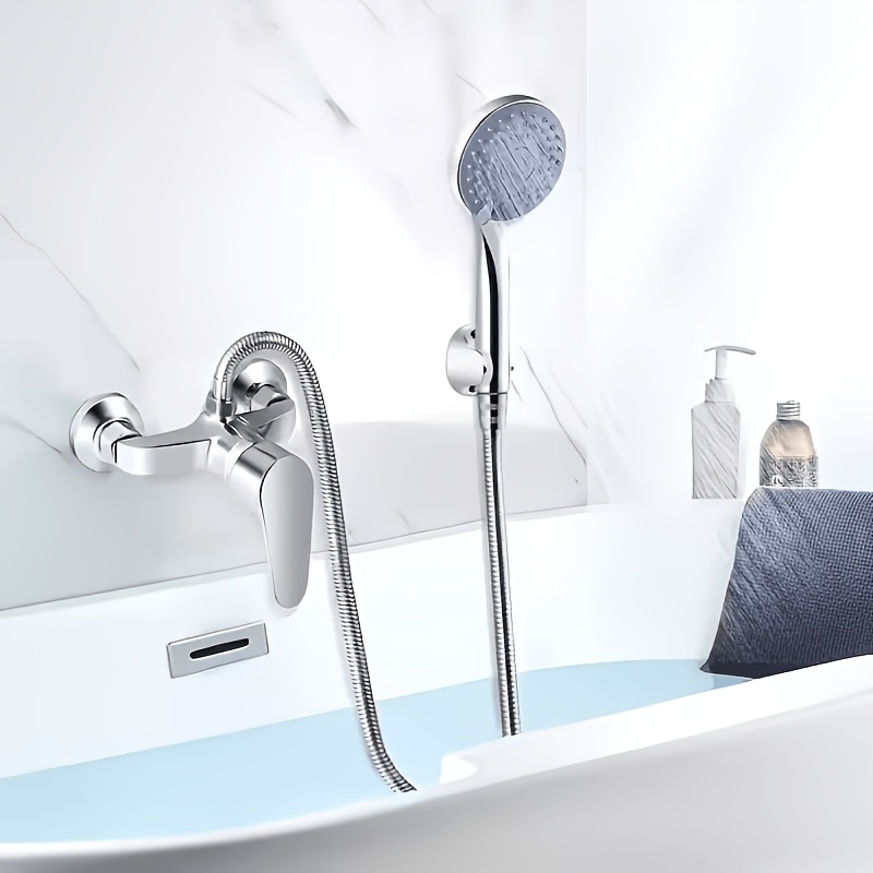 Modern Wall-Mounted Shower Head with Hot/Cold Mixing Valve