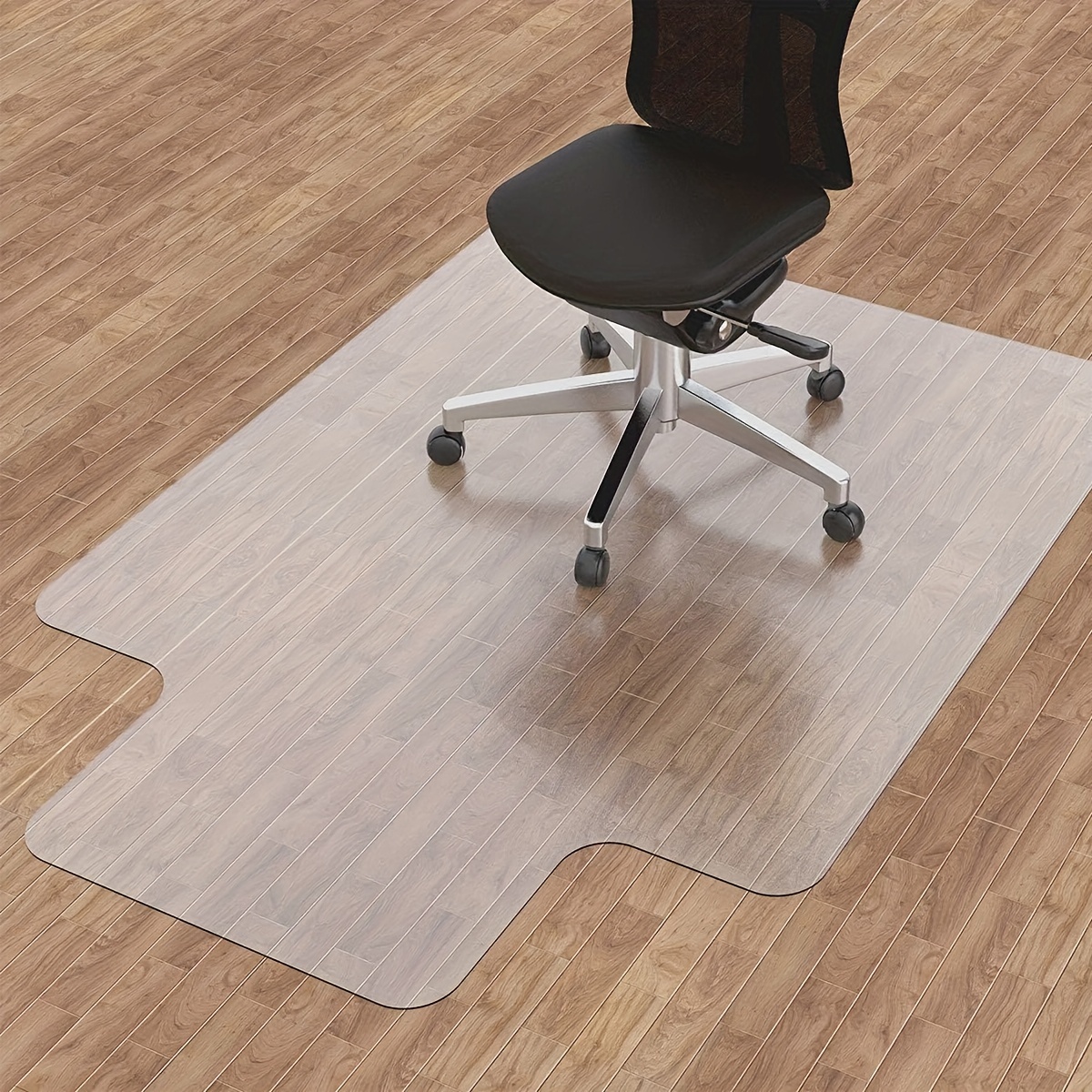 

48"x36" Pvc Matte Office Chair Floor Protector Pad, Ideal For - Rectangular Desk Accessory