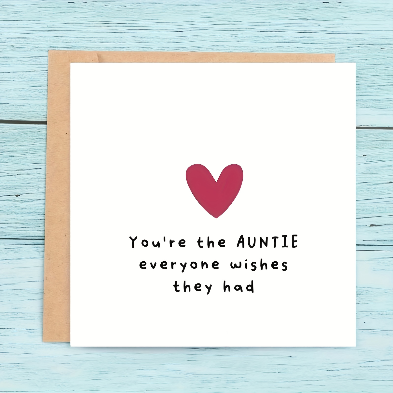 Image of A Warm Card Saying, "you Are The Aunt Everyone To Have." Perfect For Birthdays, Christmas, To Gratitude. Niece/nephew Sends Love And Gratitude To Their Aunt. A To The Magical Connection With The
