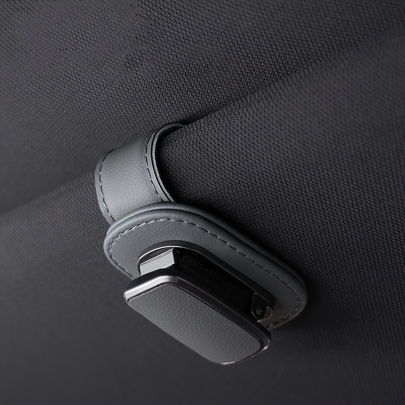Image of High-quality Option - Sturdy Sun Visor Clip Glasses Holder - For Car Sun Visors, Glasses Hook Clip, Car Interior Sun Visor Additions