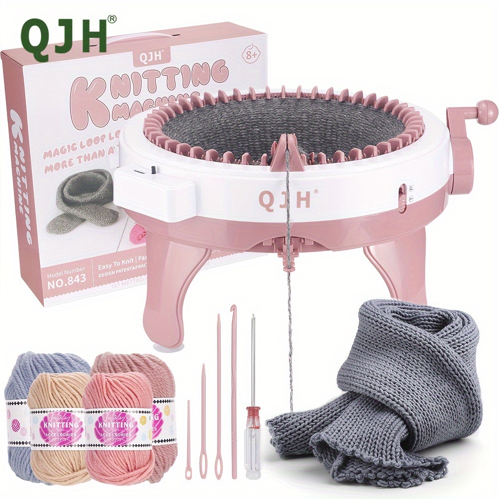 

Qjh 48-needle Hand-cranked Knitting Machine, Extra Large Diy Yarn , Knitting Knitting Machine For Sweaters, Hats, Scarves, Socks, Art Crafts, Sewing Supplies, Battery-free, Colors