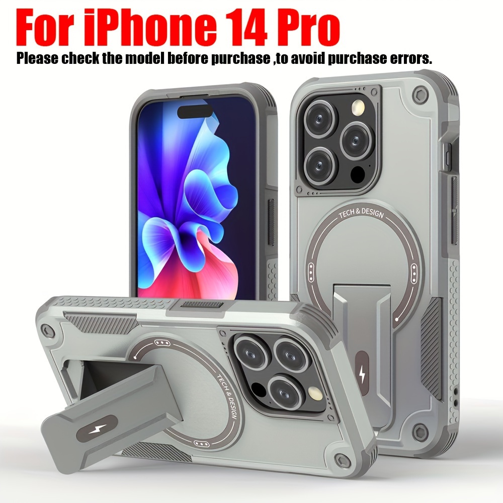iVoler Cover Magnetica per iPhone 15 Pro 6.1 Pollici, [Compatibile con MagSafe] [Protezione Antiurto di Grado Militare] Custodia Traslucida Opaca Posteriore Sottile Silicone Protettiva Case