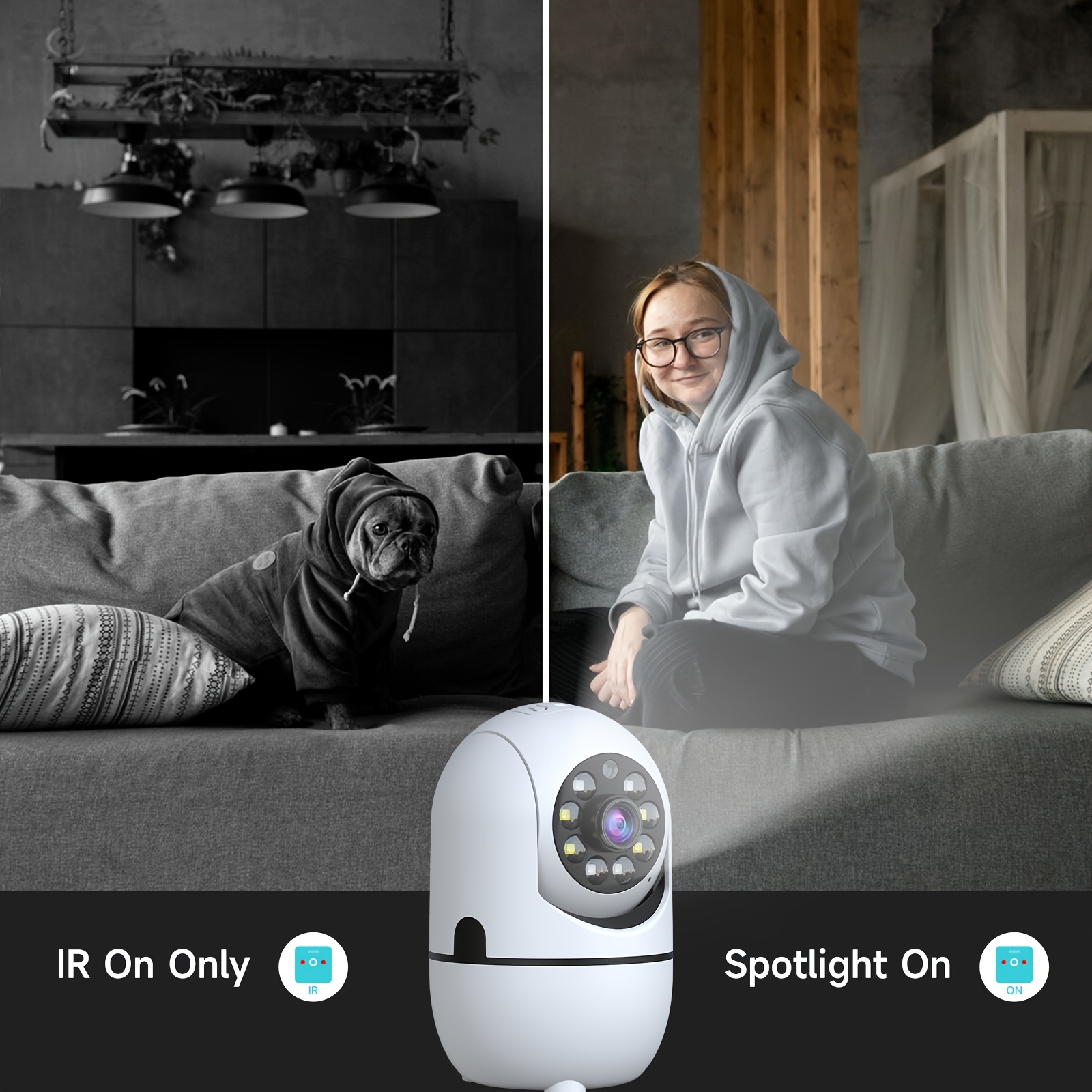 4pcs Wireless Security Camera Indoor with 355° Pan & Tilt, Night Vision, Motion Detection, 2-Way Talk, Baby/Pet Monitor, 2.4/5G WiFi, Support Cloud & Max. 256G SD Stroage, Alexa Compatible 18 4pcs Wireless Security Camera Indoor with 355° Pan & Tilt, Night Vision, Motion Detection, 2-Way Talk, Baby/Pet Monitor, 2.4/5G WiFi, Support Cloud & Max. 256G SD Stroage, Alexa Compatible