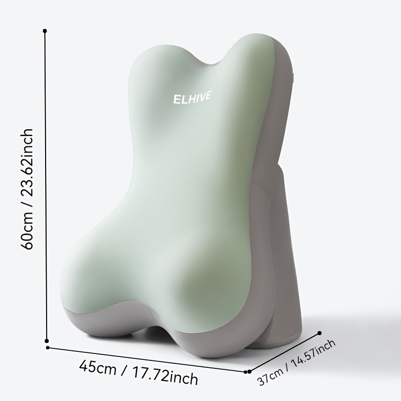 ELHIVE Adjustable Backrest Pillow for Bed - Ergonomic Memory Foam Bed Cushion with Leg Elevation Wedge & Leaning Support, Suitable for Back, Reading, - Grade Bed Wedge Pillow