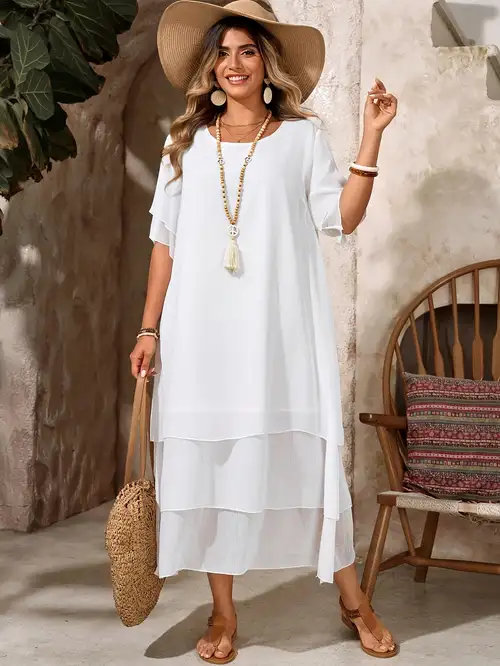 white boho dresses australia Salty Palm Alexandra Cotton Embroidered Dress