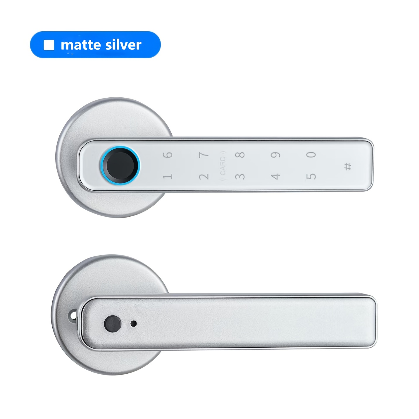 TEMU Sweet Alice Smart Fingerprint Door Lock, Fingerprint Recognition Without Key, Fingerprint Door Lock With 5 Unlocking , Lock, Smart Door Handle