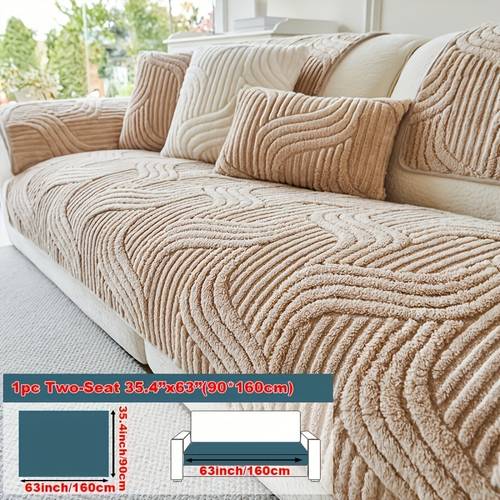 non slip sofa pad bohemian plush slipcover non slip machine washable pet friendly soft and comfortable living rooms bedrooms office home decor