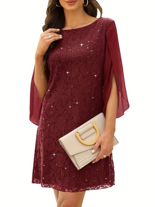bruiloft gastenjurken voor dames cocktailjurk jurken voor bruiloften als gast kant chiffon pailletten avondjurken