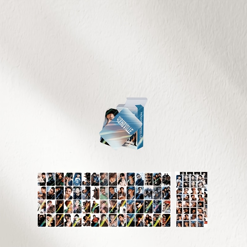 TEMU Lot de 60 cartes photo + 64 autocollants style groupe de garçons, idéal pour le scrapbooking, la décoration de journal et cadeaux d'anniversaire