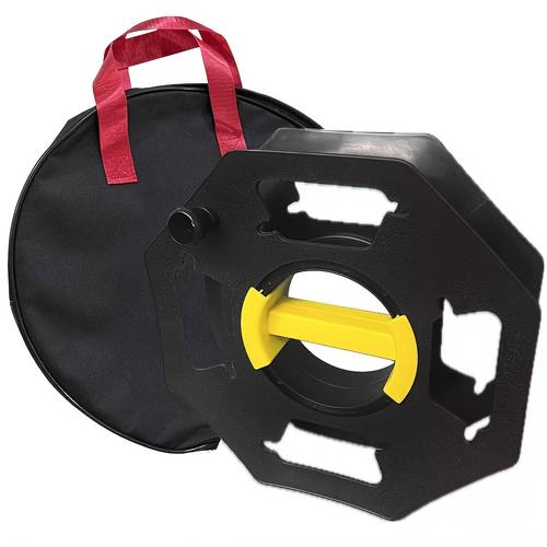 cable tidy reel 25m mains lead wire holder with storage bag camp