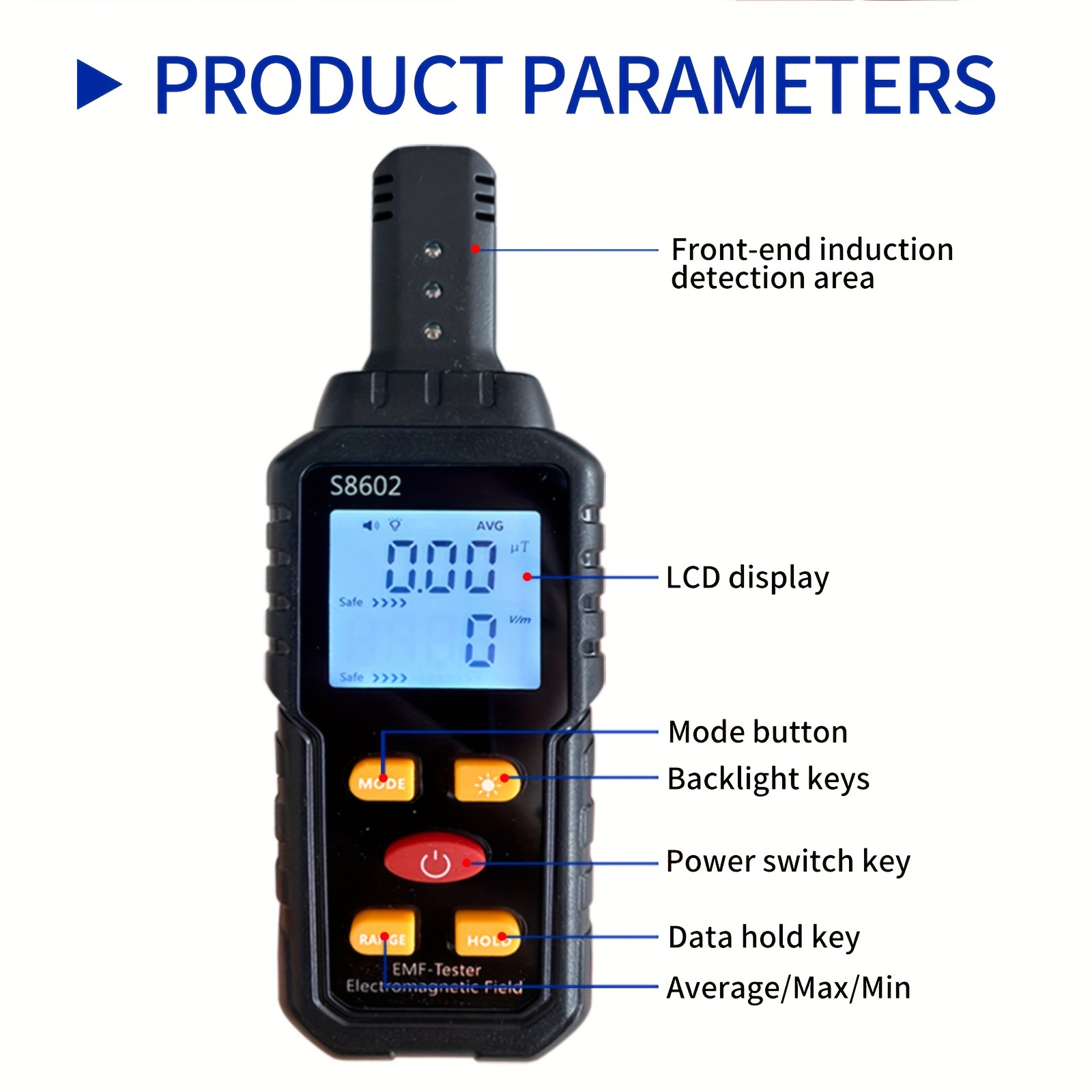 electromagnetic radiation detector:  , magnetic field, and radiation tester (battery not included) Product details 4