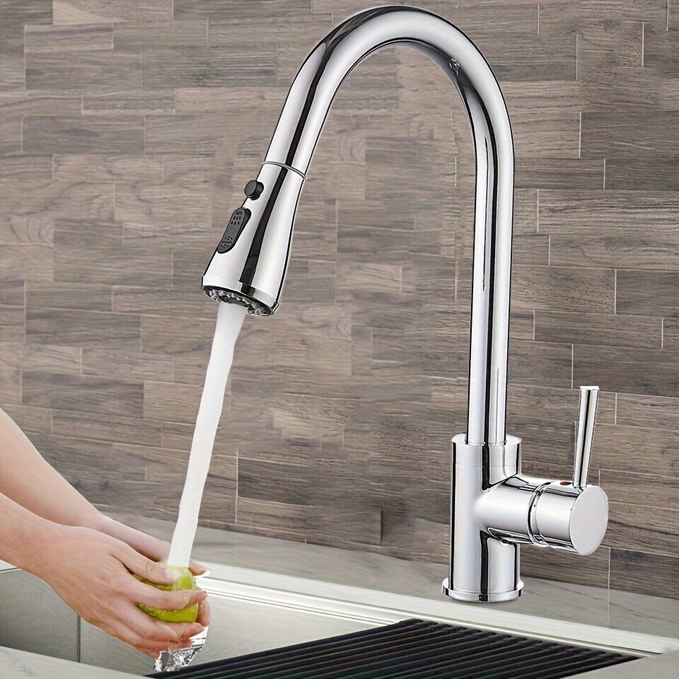 

Kitchen Faucet With Pull Down Sprayer Single Handle Kitchen Sink Faucet