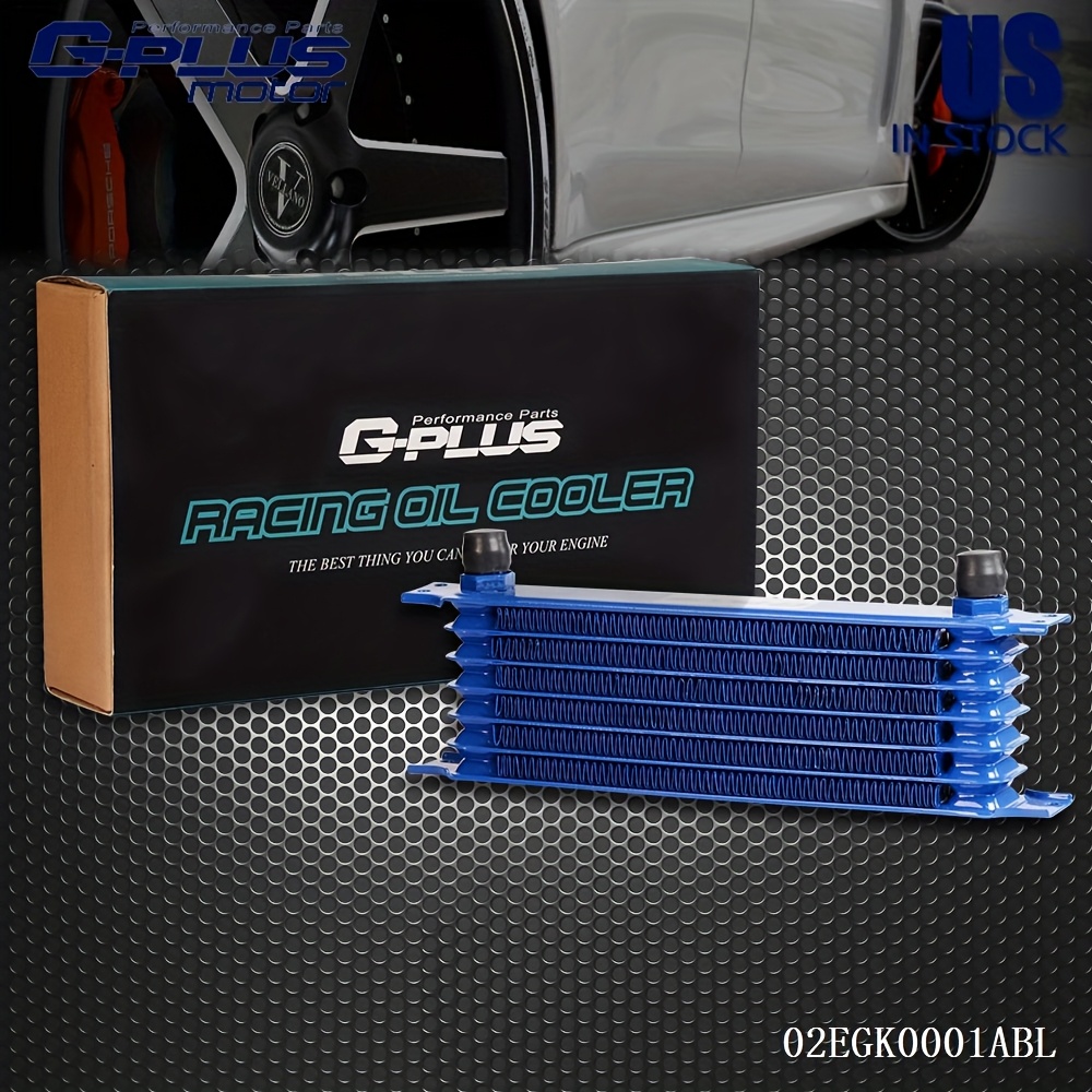 TEMU Universal 7 Row An10 Aluminum Transmission Engine Oil Cooler