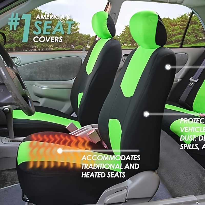 TEMU 9pcs Beautiful Car Seat Covers For Men And Women
