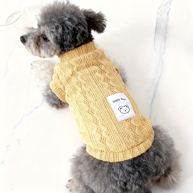 4pcs red     sweaters autumn winter clothes for cats and dogs ted dog sweater pet warm sweater pet clothes colors and patterns     Product details 7