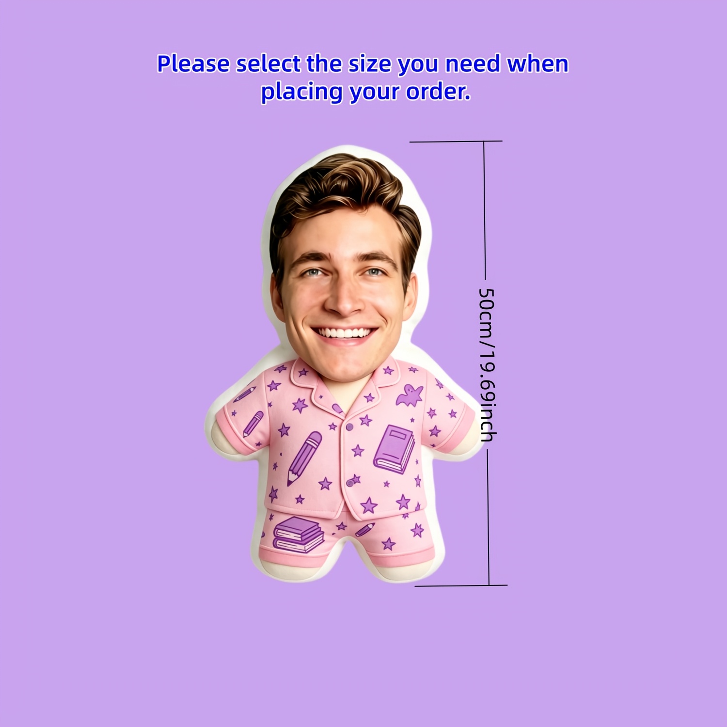 TEMU Personalized Photo Mini Pillow - Custom Photo/text/ Plush Cushion Suitable For Gifts, Home &, Machine Washable Soft Polyester Double-sided