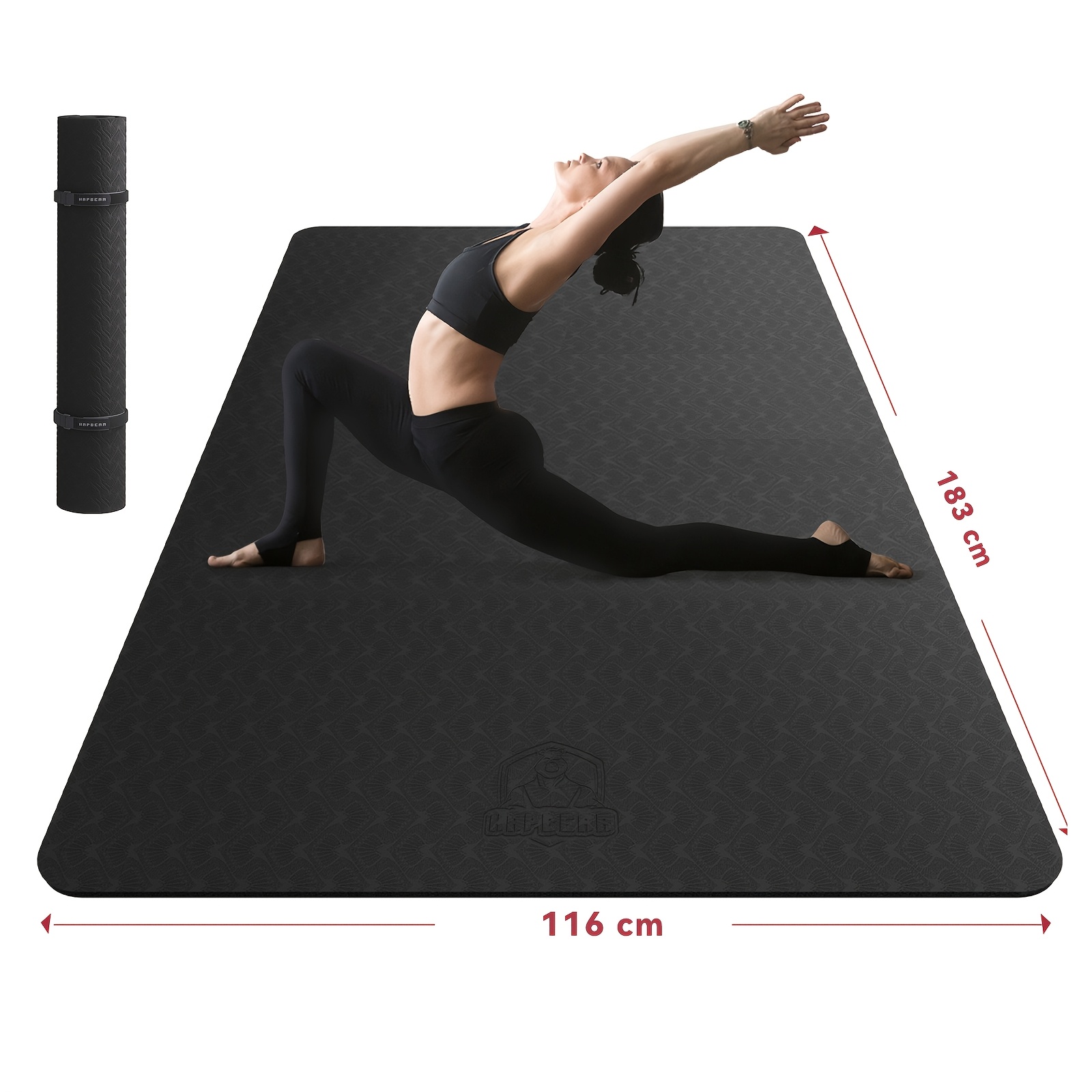 E-shop Ein fantastisches Geschenk für die Feiertagszeit: Die HAPBEAR Extra Large Yogamatte - 72"X48"/78"X54"X6Mmx6Mm (1/4 Zoll) ist eine rutschfeste,