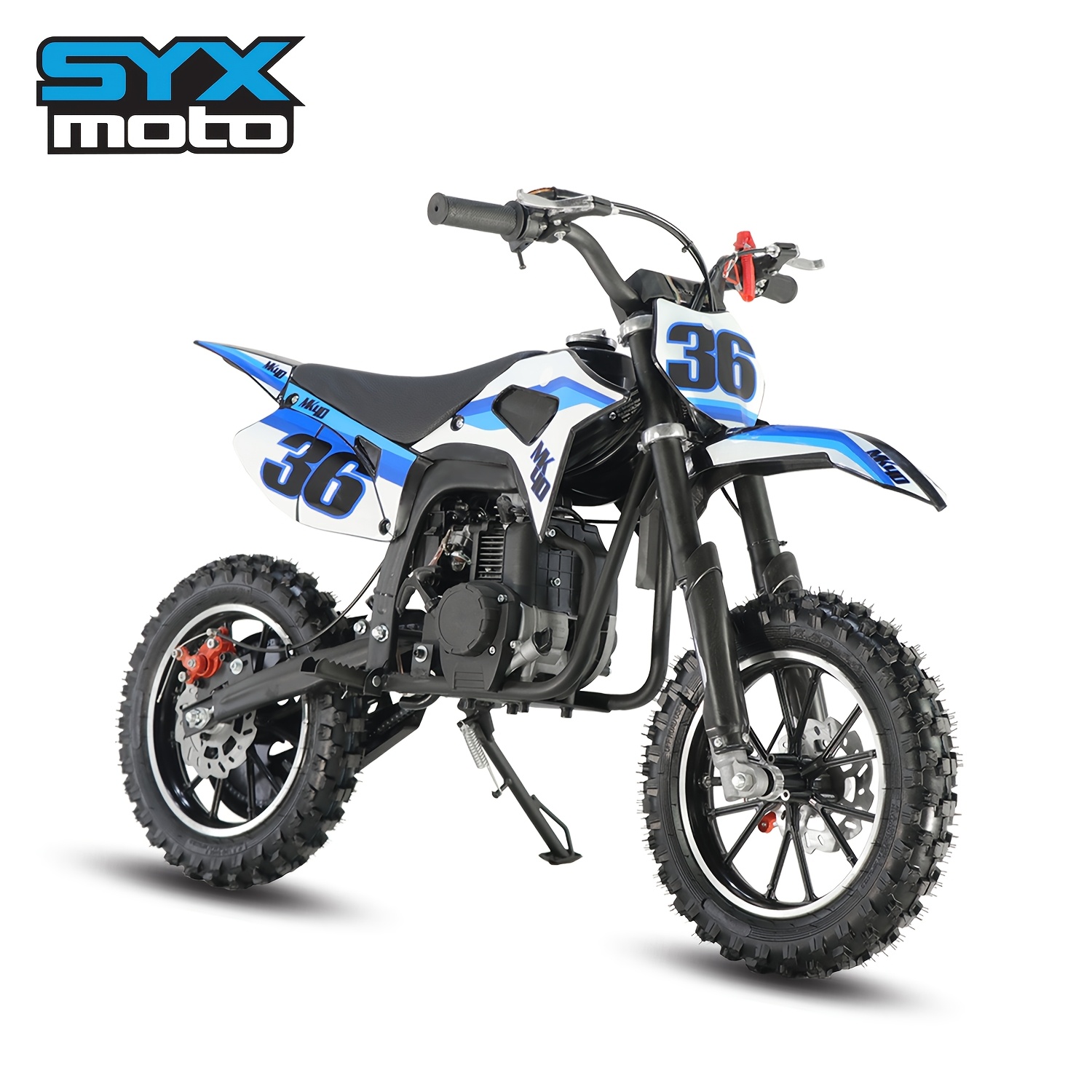 50cc 2-stroke FRP DB003 50cc Kids Dirt Bike Gas-Powered, 20 MPH
