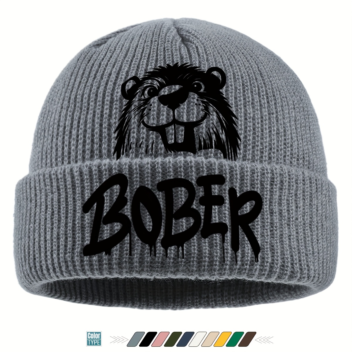 TEMU Christmas Gift, In Multiple Colors: "" Soft And Warm Winter Hat, Loose Fit Suitable For Casual Wear, Lightweight And Stretchy Mom And Dad Sports