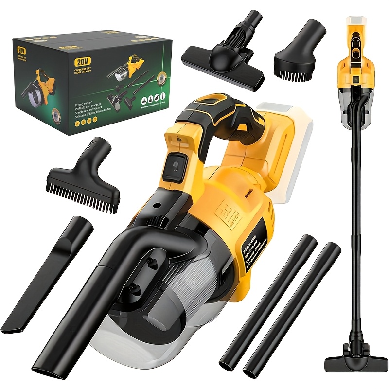 TEMU 9000pa Vacuum Cleaner, 120w High Power, Handheld, Equipped With A 500w Powerful Motor, Up To 46cfm, Cordless Vacuum Cleaner Compatible For 20v
