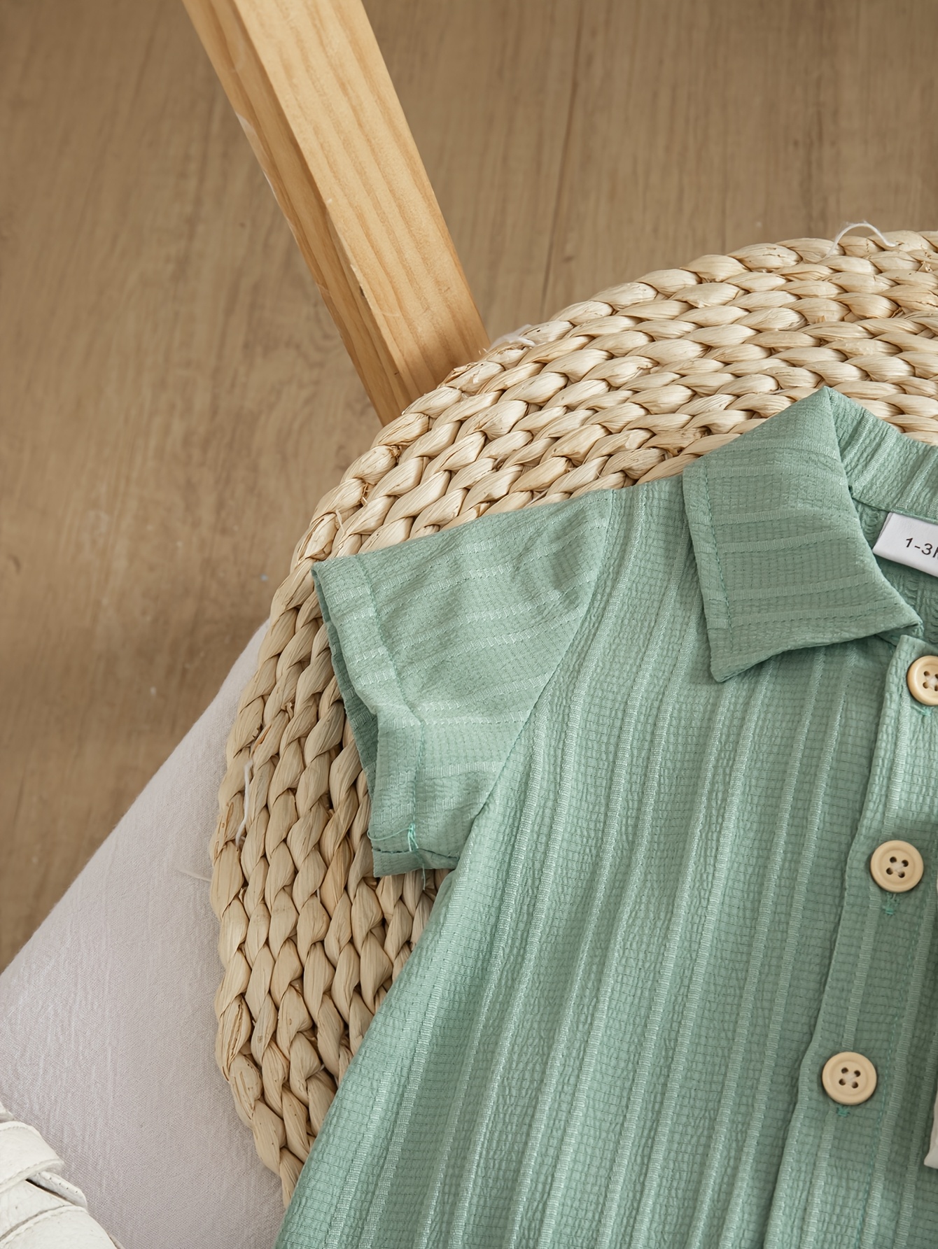Baby boy striped shirt styling example