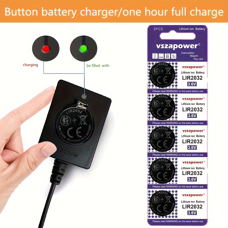 replacement cr2032 rechargeable button batteries Temu