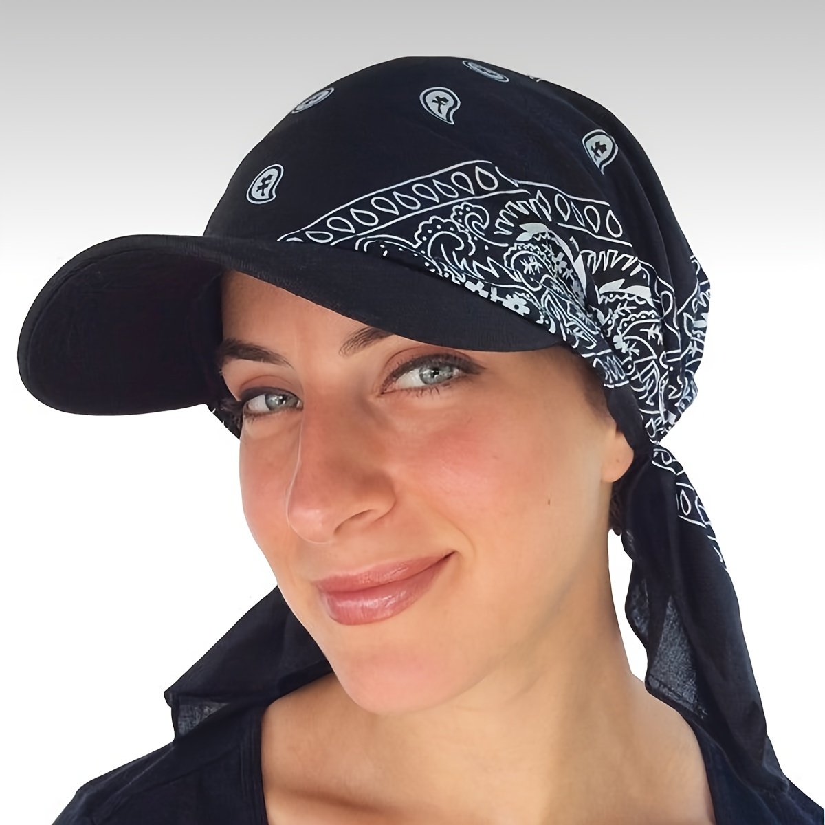     hip hop street style dual use headscarf cap suitable for outdoor sports and music festival outfits