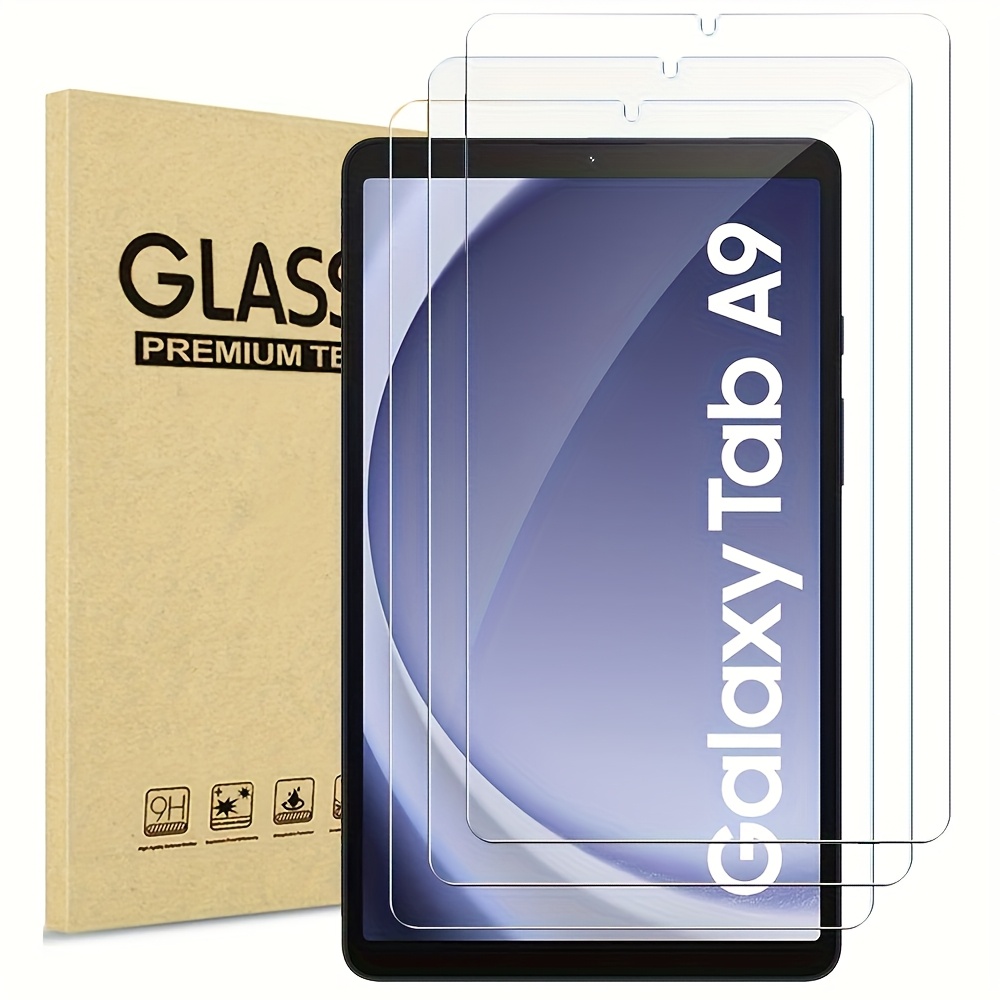 E-shop 3 Stück Displayschutzfolie für Galaxy Tab A9 8.7 Zoll 2023, [Ultra-Klar][Kratzfest][9H Härtegrad][Einfache Installation][Blasenfrei] Schutzfolie