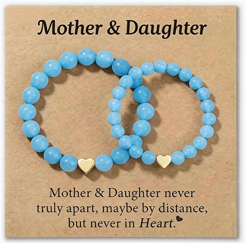 Mother's Day Heart-Shaped Bracelets for Family