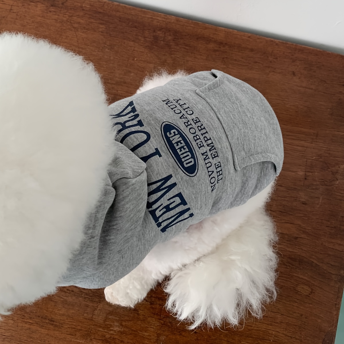 new autumn winter   hoodie versatile sweatshirt teddy pomeranian bichon schnauzer pet small dog clothes Product details 8
