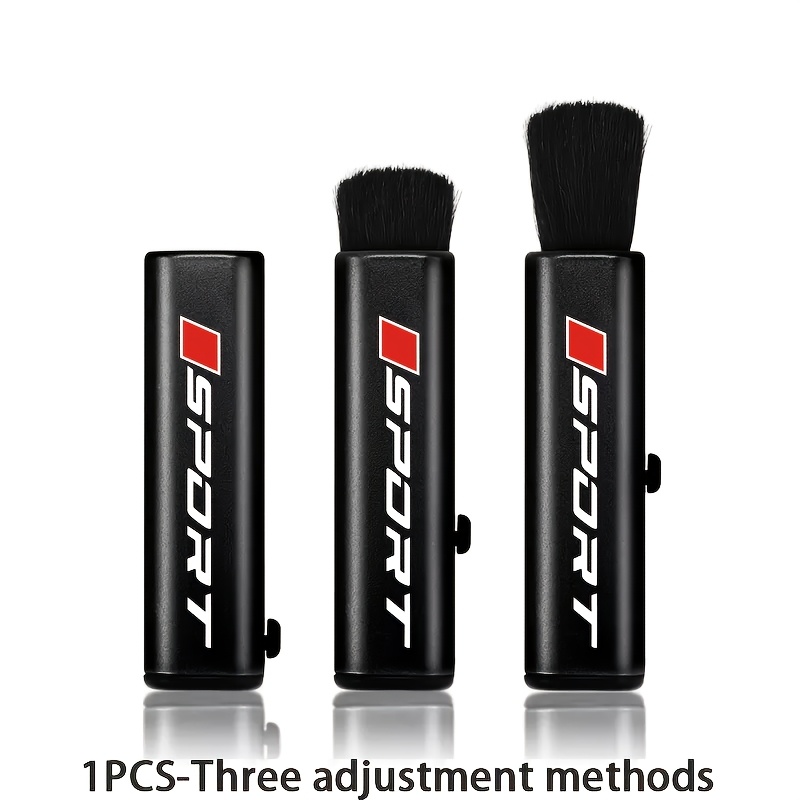 Car Extendable Cleaning Brush With Logo - Multi-functional Cleaning Tool For Air Conditioner, Computer, Keyboard And Vehicle Interior/exterior