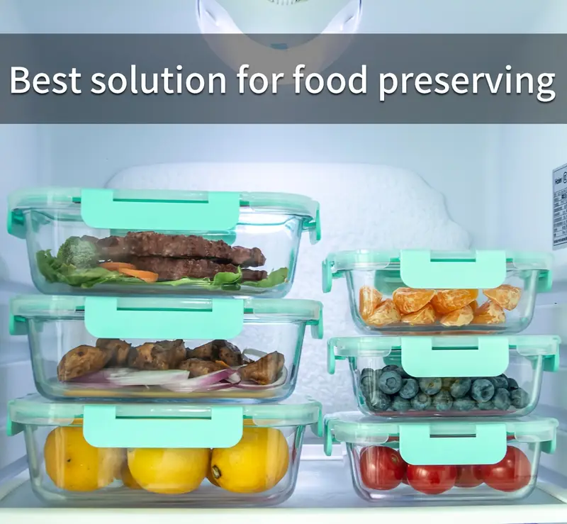 24pcs airtight glass food storage containers set leak proof microwave oven freezer dishwasher safe 12 containers 12 lids for meal prep and lunch Product details 0