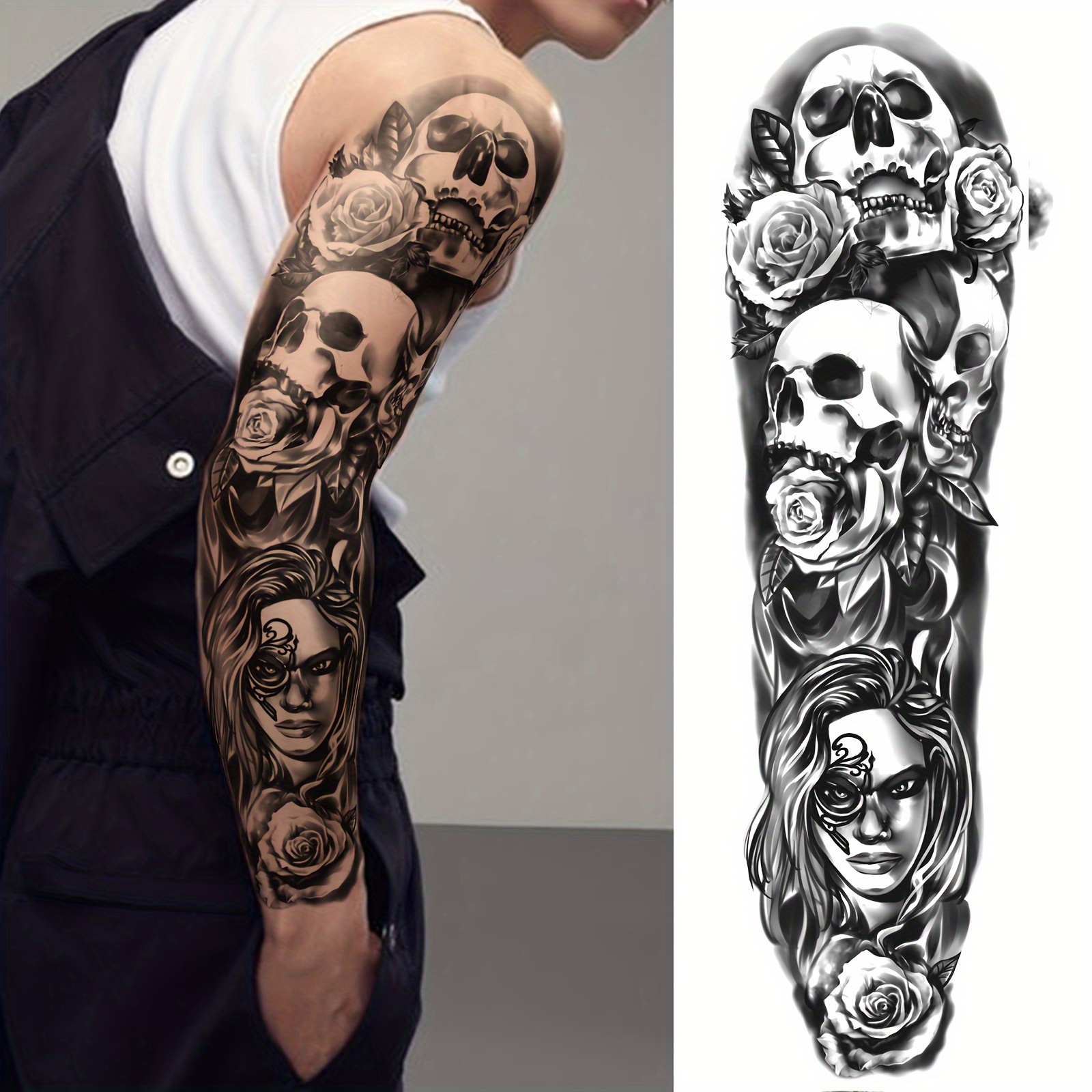 CATOR Temporäre Tattoos Für Erwachsene – 30 Blätter Mit Realistischen Motiven, Wasserfest & Hautverträglich | Perfekt Für Party & Urlaub