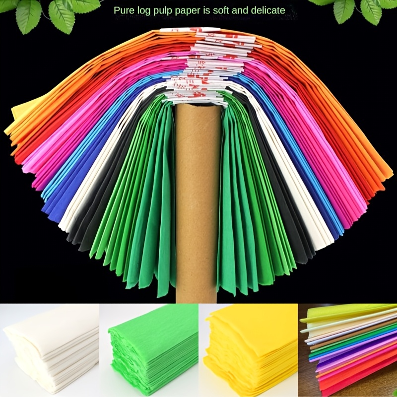 

Log Paper Rolls, Soft And Crease Paper For Handicrafts, Flower Making, Curling, Paper Art, Packaging & Decoration Materials