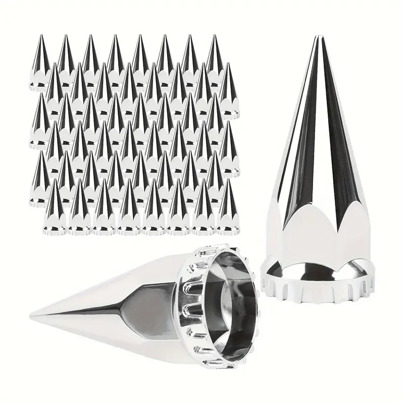 Chrome Plastic Spike 21mm Lug Nut Cover Push On - Raney's Truck Parts Chrome Plastic Spike 21mm Lug Nut Cover Push On - Raney's Truck Parts