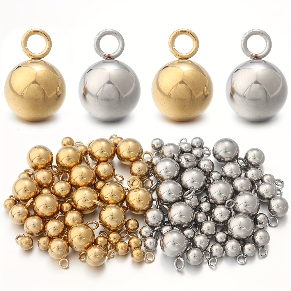 

[customer ] Stainless Steel Solid Ball Charms, 10-20pcs - Making, Bookmarks & Hairpins