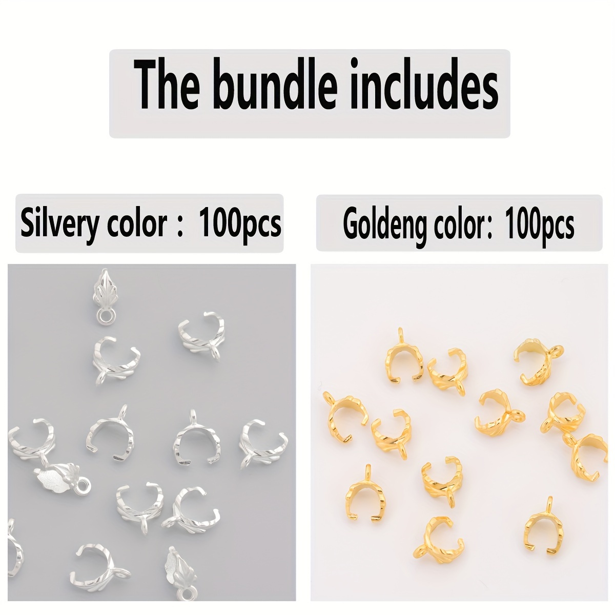 200pcs/100pcs/pack Alloy Pumpkin Clasp Jewelry Clasp Necklace Hair Clip Pendant Clip Material Jewelry Additions Jewelry Necklace Bracelet Making