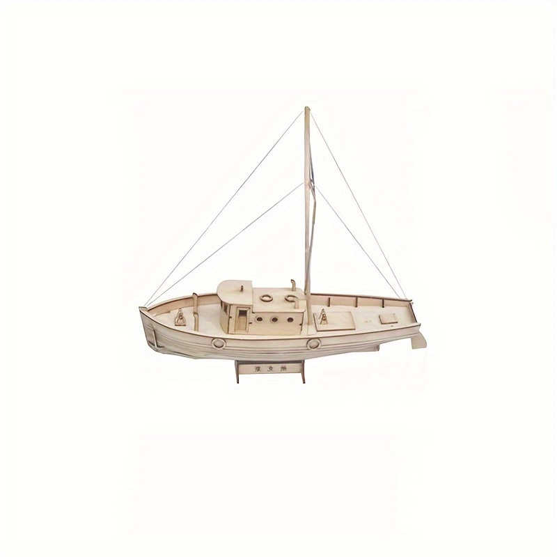 DIY 1:30 Scale Wooden Fishing Boat Model Kit for UK