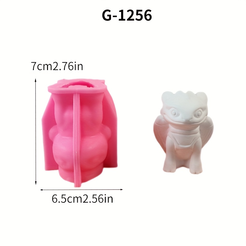 1pc, Dinosaur Silicone Mold Aromatherapy Candle Cartoon Ornament Decorative Epoxy Resin