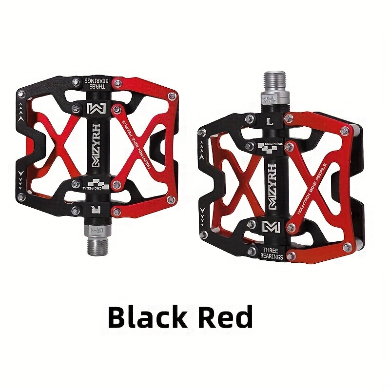 Mzyrh 3 Bearings Bicycle Pedals Ultralight Aluminum Alloy Road Bmx Mtb Pedals Non-slip Bicycle Accessories