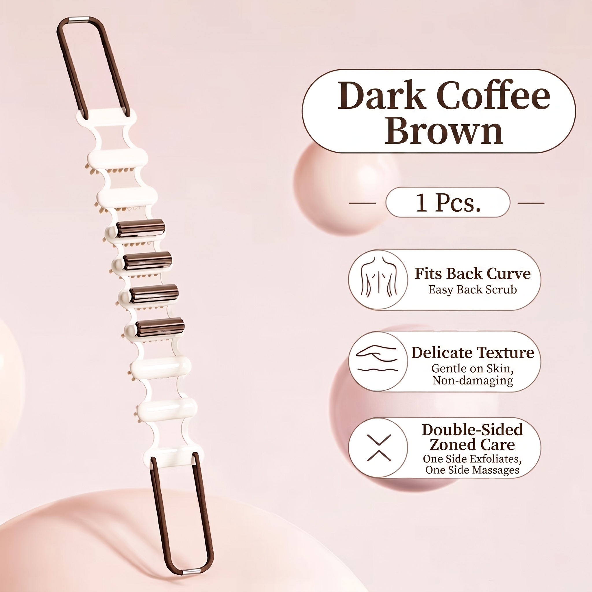 Double-Sided Back Scrubber Strap, Exfoliating Tool