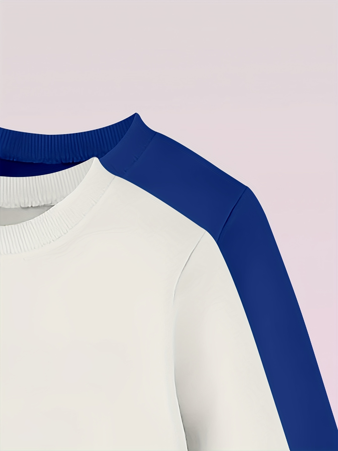 Boys' Round Neck Drop Shoulder Long Sleeve Sporty Pullover Sweatshirt