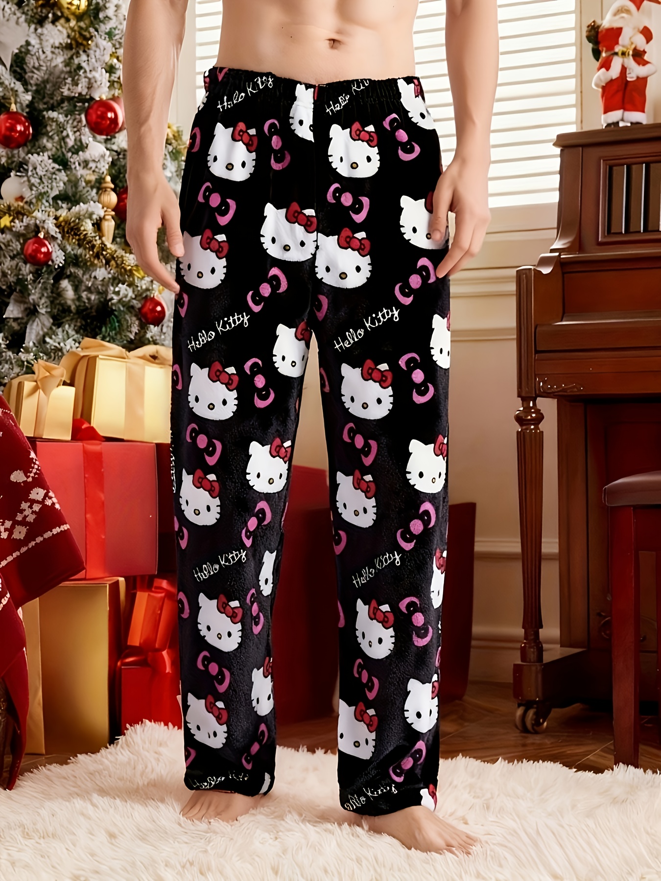 pijama masculino conjunto completo de pijama kt anime roupa - Temu