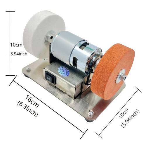 electric benchtop grinder with dual grinding wheels made of alloy steel featuring