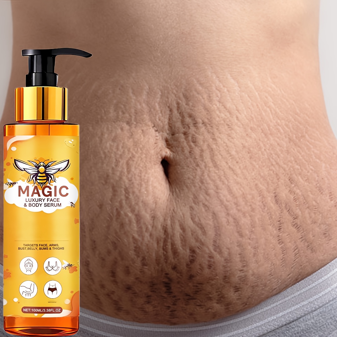 Bee Venom Firming Body Cream, One Application Lifts Instantly, Takes Effect Quickly, Smooths the Light Beige and Makes It Flatter and Firmer. Suitable for Arms, Abdomen, Buttocks and Thighs. Continuous Use Will Help You Achieve a Perfect Figure as