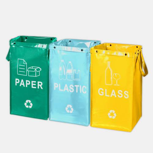 120l commercial collapsible trash can waterproof oil resistant weave fabric interconnected system 120 station folds to a4 size for kitchen camping