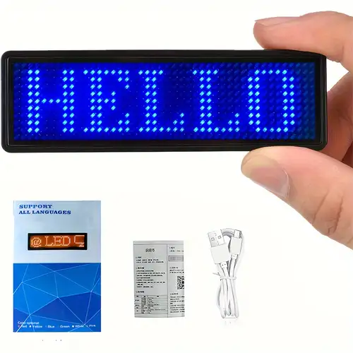 LED-Namensschild Mini-LED-Namensschild-Panel APP Programmierbarer